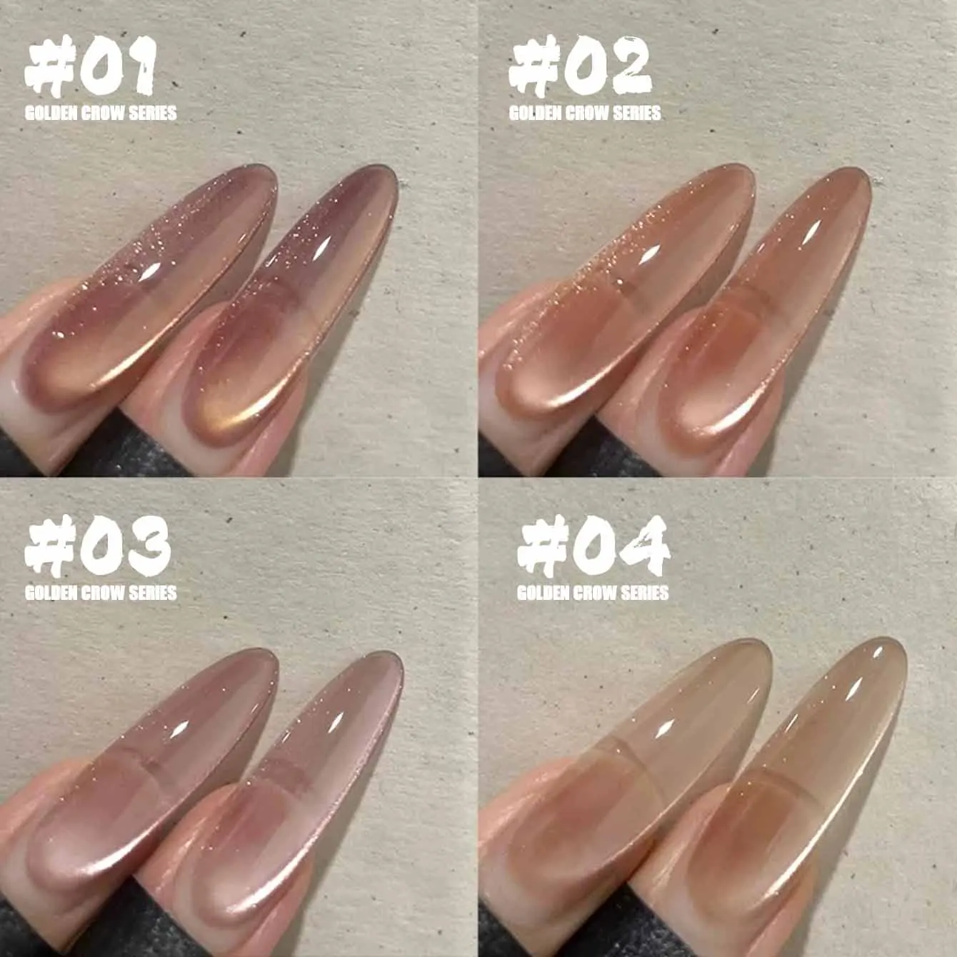 

MIANEL 12ML Spring Jinwu Fuyao Glass Beads Cat Eye Gel Nail Polish 2026 New Style Flashing Gel Polish Gold Nails Pink Nails