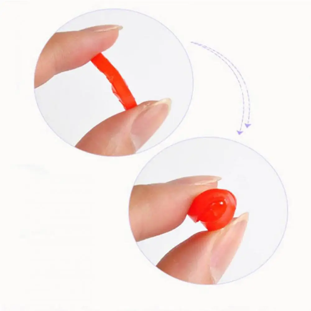 8pcs Trendy Hollow 24mm*4mm Home Round Silicone Keys Cap Key Covers Keyring