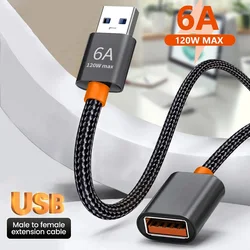 1m/1.5m USB 3.0 Male-To-Female Extension Data Cord High-Speed Transmission Cable for Smart TV Laptop Computer Camera Printer