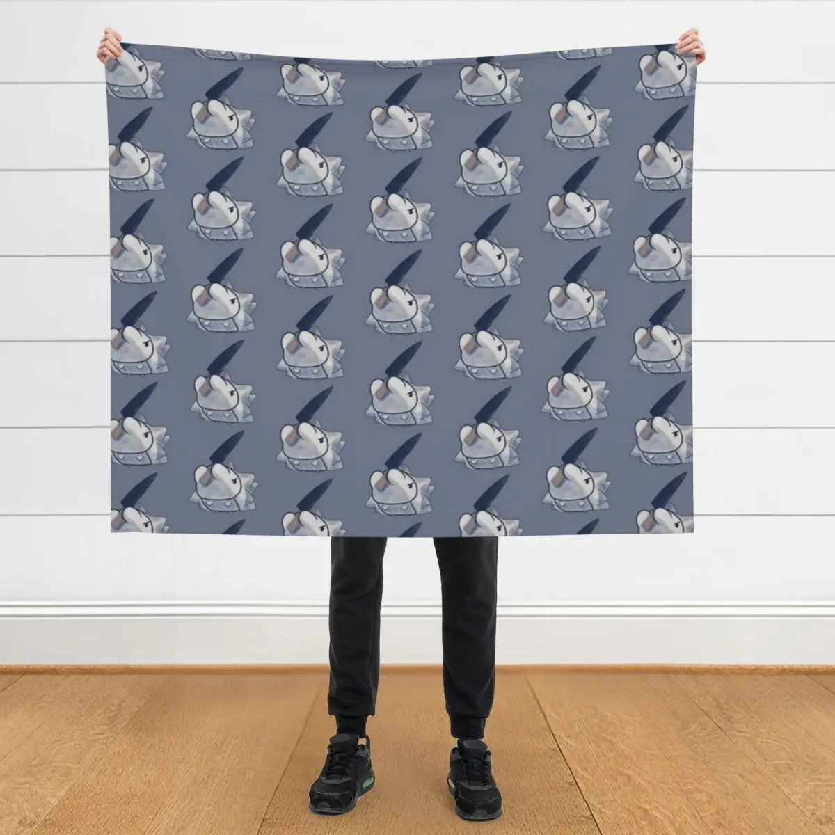 

Snom with a Knife Army (Patterned) Throw Blanket Blankets Sofas Of Decoration Winter beds wednesday Heavy Blankets