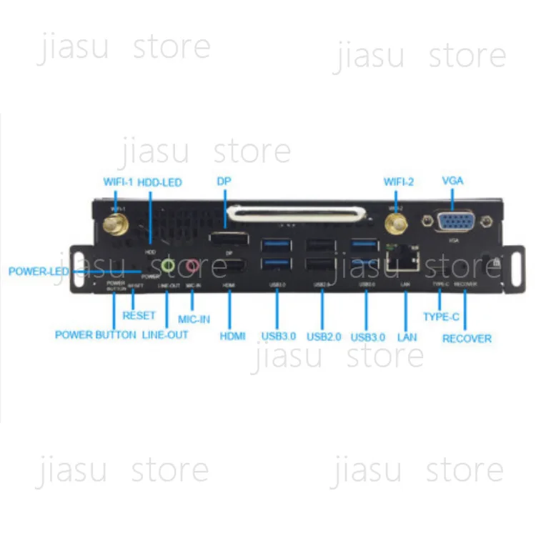 Smart Conference Display OPS Computer I5 8GB 256GB Embedded Plug-in Mini PC All Aluminum Casing