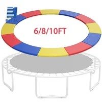 Almohadilla de seguridad para trampolín, 6/810/pies, acolchado de resorte redondo para trampolín, cubierta de espuma envolvente, almohadilla de repuesto impermeable para trampolín