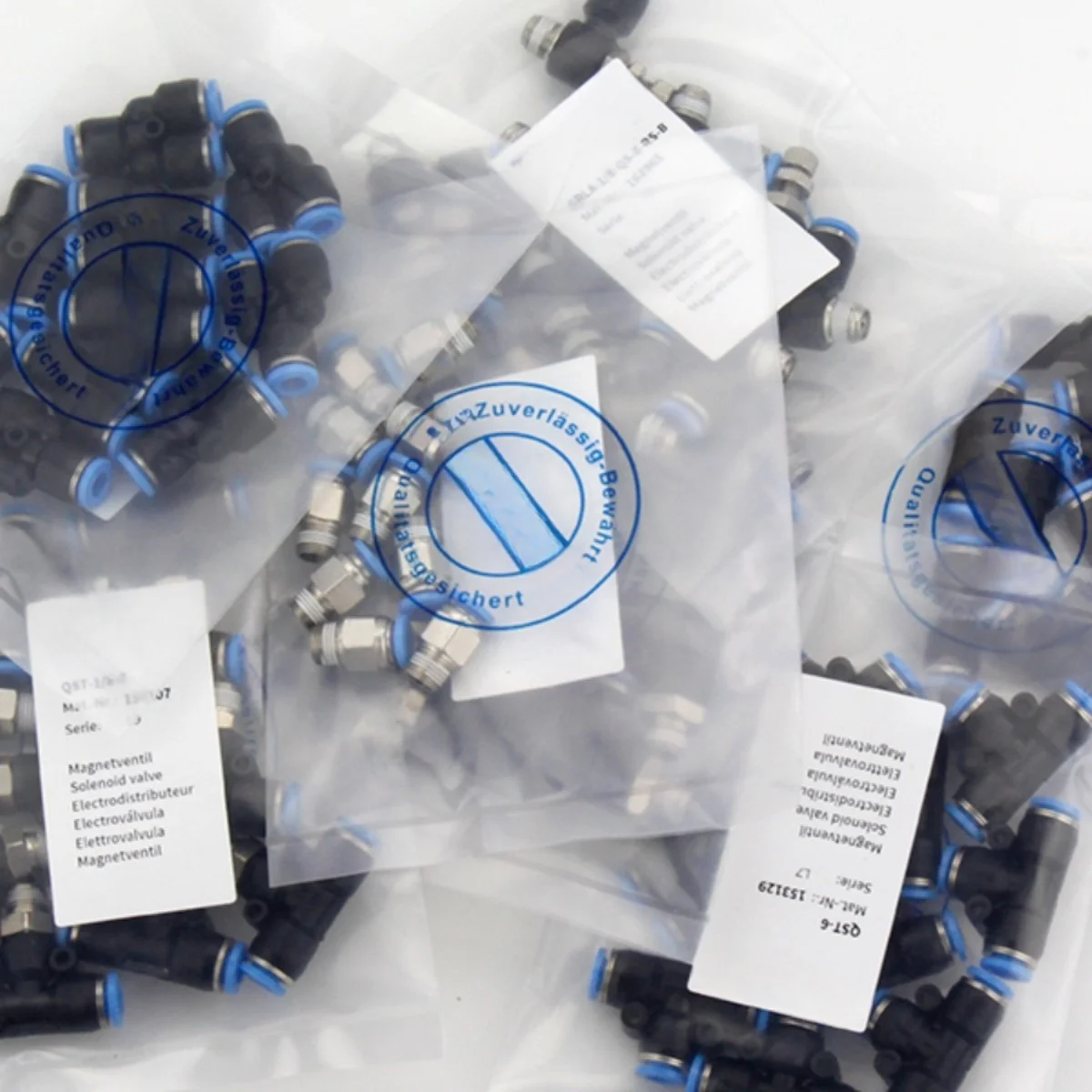 5pcs Pneumatic Straight Quick Connector FESTO-Type QS-QSS-4-6-8-10-12-16 Air Tube Fittings