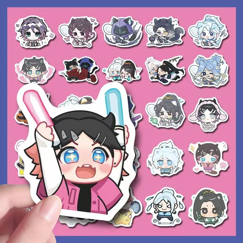60 Leuke Valorant Stickers voor Laptops Bagage Gitaren Skateboards Briefpapier Kinderen Rollenspel Anime Games Waterdichte Decals