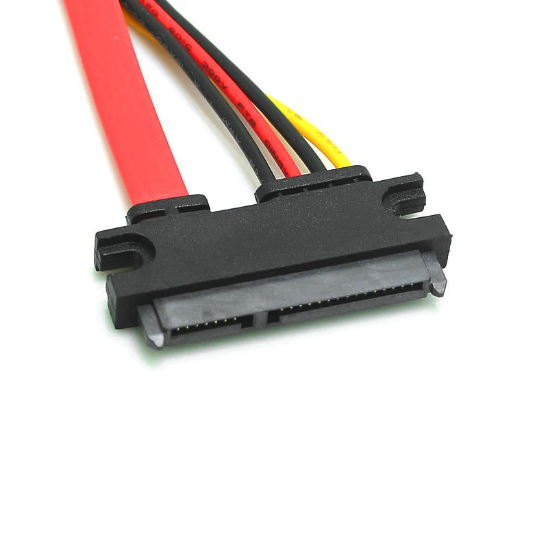 1Pcs 10/20CM 22Pin Sata Male to 7+15Pin Female Serial Sata Extender Cable Data Power Combo Extension Cable