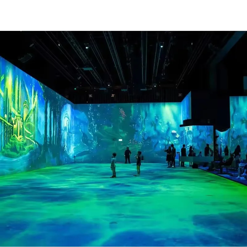360 Degree Immersive 3D Holographic Interact Floor Wall Projector, Interactive Projection Full Space Durable Metal Aliexpress