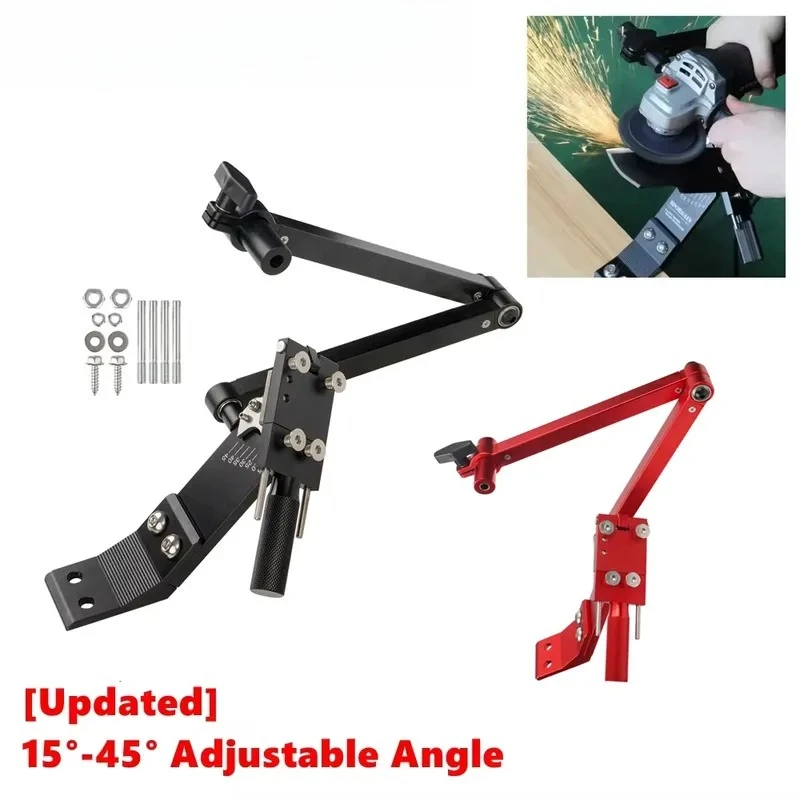 Adjustable Lawn Mower 15°- 45° Blade Sharpener with Ball Bearing Handle For Left & Left Hand Blades, Use with Angle Grinder