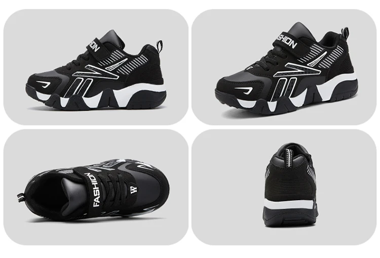 Kinder Jungen Schuhe Schule Sport Mode Leder Für Kinder Tennis Casual Turnschuhe Kinder Junge Laufen 7-12 Jahre Walking schuh – Detail 14