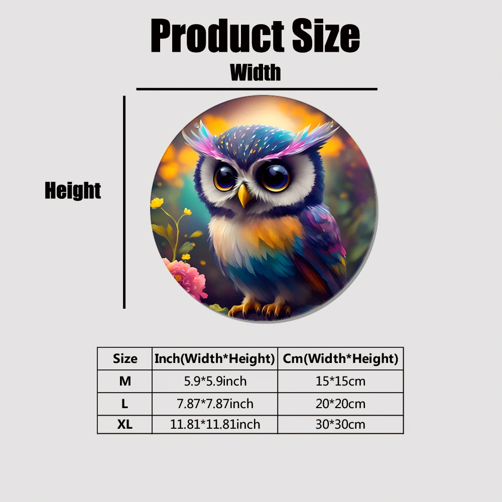 

1 pc colored Owl Window Hanging Acrylic Plaque Wall art Gifts For Dog Lovers Light Yorkie Home Decorations