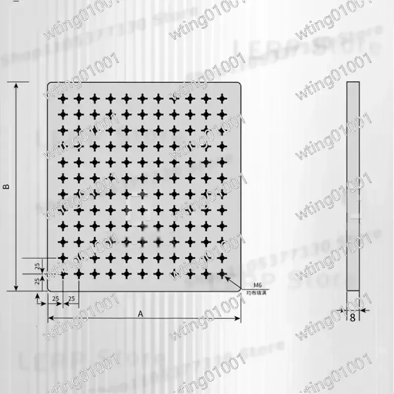 for Optical Flat Plate Stainless Steel Magnetic Base Experimental Platform Precision Surface Lab Table Anti Vibration