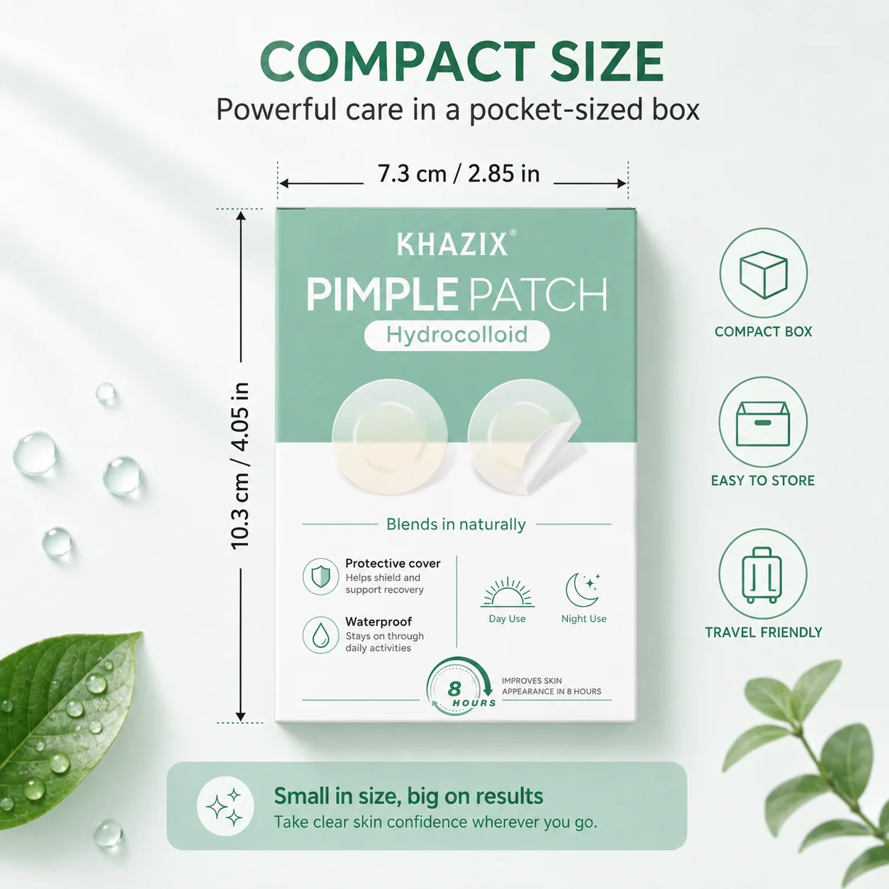 144/360/720Pcs Invisible Hydrocolloid Facial Patches, Assorted Sizes, Breathable Waterproof Clear Skin Stickers, Daily Use