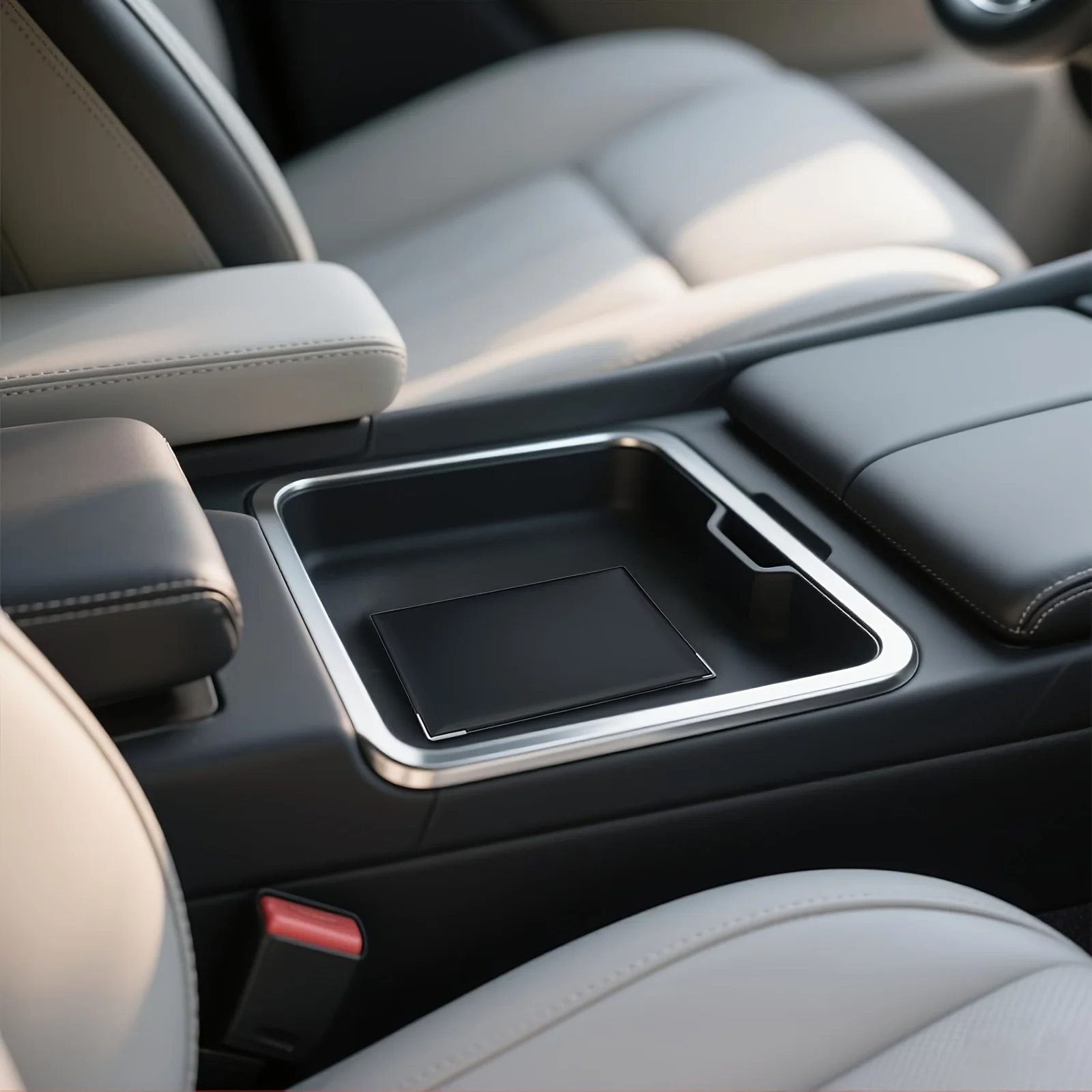 حامل بطاقات أسود مكون من 4 أضعاف في وثيقة السيارة المصنوعة من الجلد المقلد وحامل التأمين والترخيص - أنيق وصغير الحجم ومتين