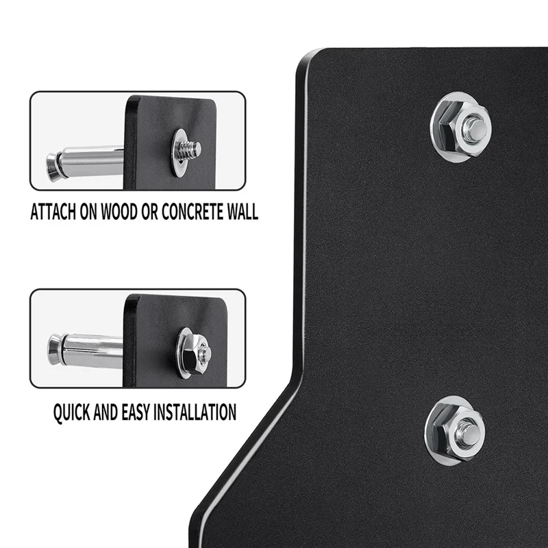 

B93B-Double Barbell Storage Rack Vertical Hanging Barbell Rack Wall Mounted Barbell Holder For Home Commercial Garage Gyms