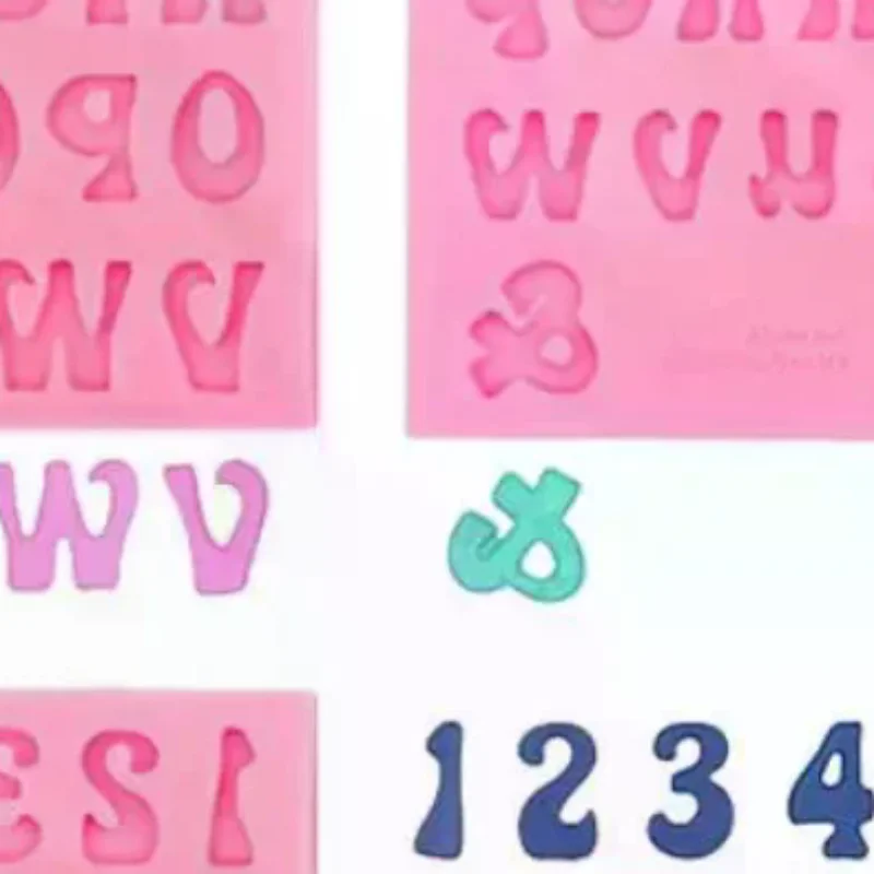 

3D Letter Number Silicone Fondant Molds Chocolate Cake Molds Cake Decorating DIY Tools Jelly Cookies Baking Printing Mould