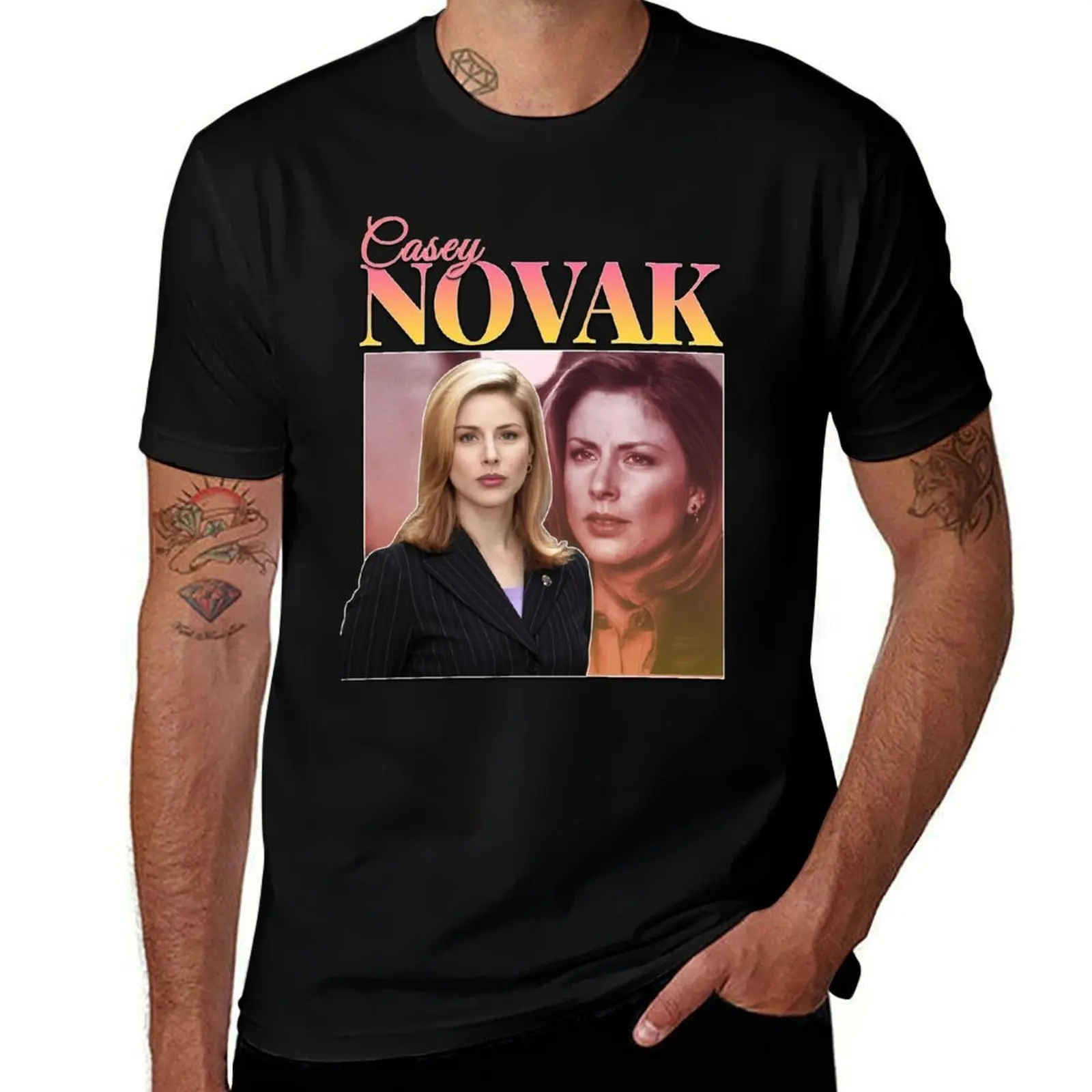 Casey Novak 90s Inspired Vintage Homage T-Shirt Work Style Casual T-Shirt