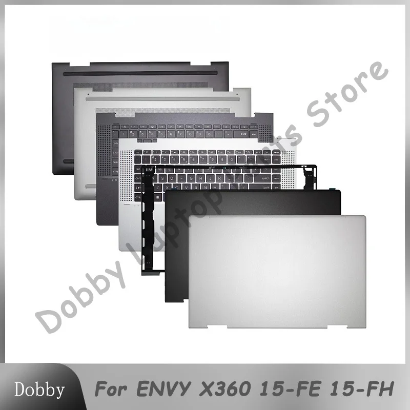 

New Replace Laptop Cover For HP ENVY X360 15-FE 15-FH TPN-C165 TPN-C166 LCD Back Cover Palmrest Keyboard Bottom Case N49283-001