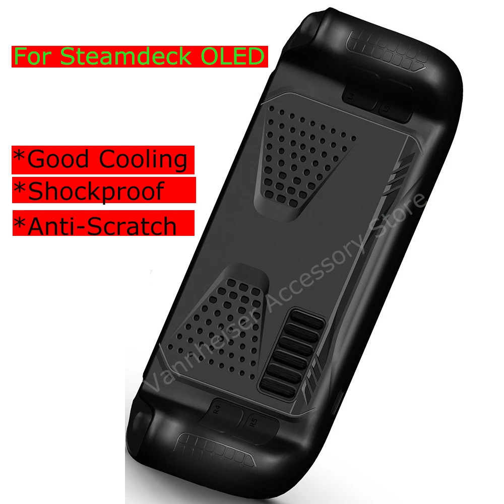 Защитный чехол для Steam Deck OLED, утолщенная силиконовая защита для аксессуаров, мягкий чехол, полная защита кожи