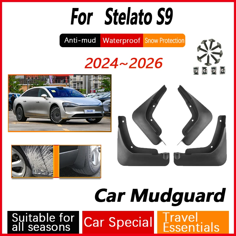 Car Mud Flaps For Stelato S9 Accessories 2024 2025 2026 Anti-scratch Fender Antifreeze Mudguards Splash Mudflaps Car Accessories