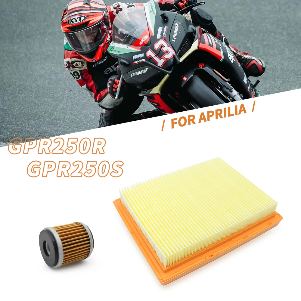 

Motorcycle Air Filter Oil Filter For Aprilia GPR250R APR250 R Intake Cleaner Engine Maintenance Replacement Parts