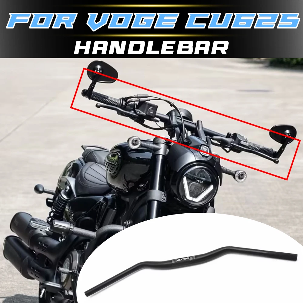 Aluminum Swallow Shape Handlebar Low Profile M Bar Flat Straight Bar For VOGE CU625