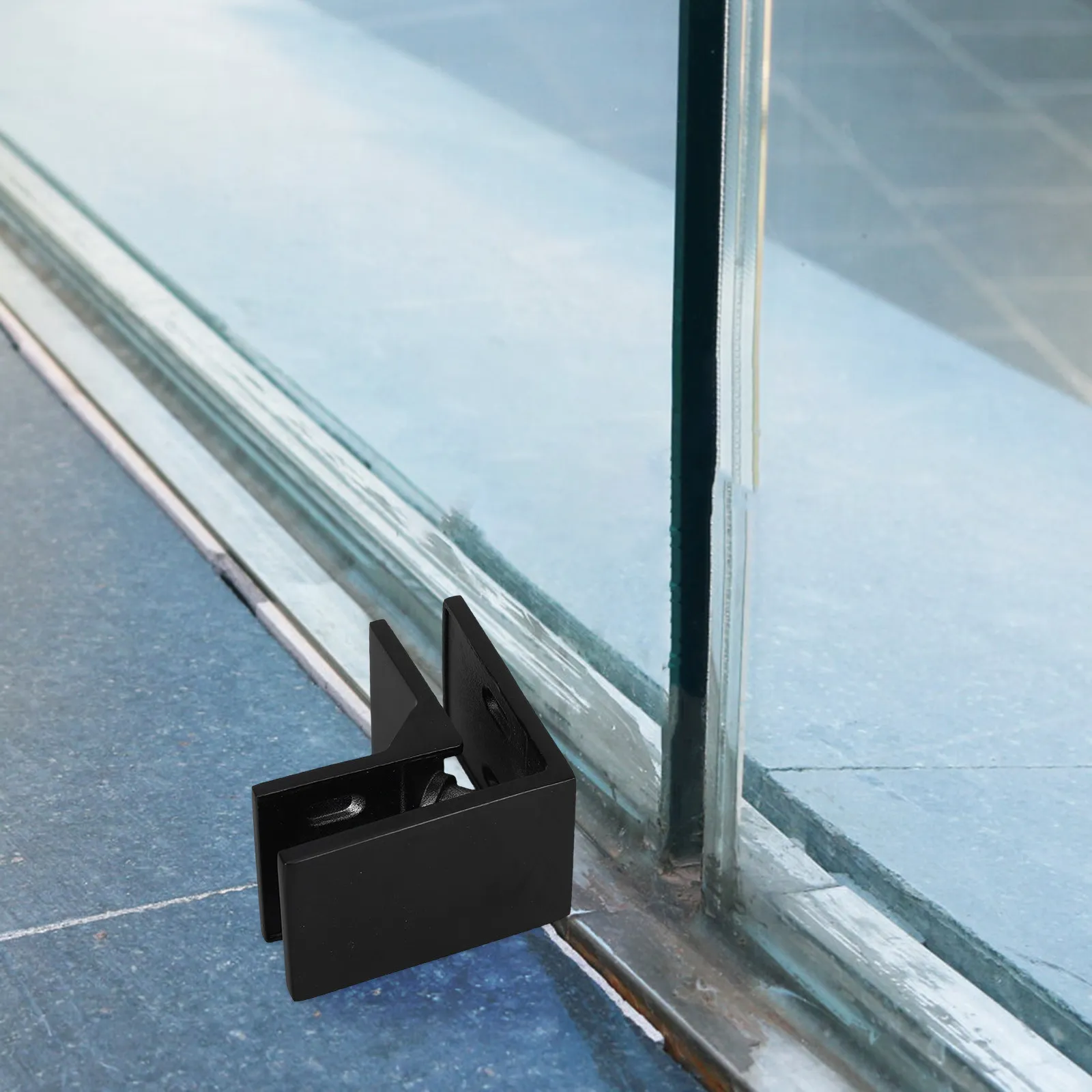 Glass Railing Clamp 12Mm Stainless Steel Thickened Heavy Duty 90 Degree Bracket Balustrade Pool Fence Glass Panel Clips Support