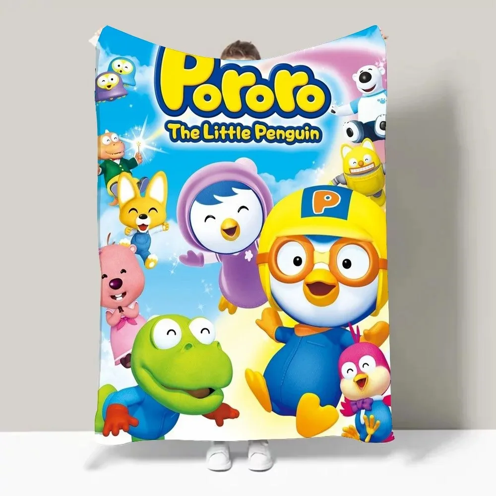 Anime cute P-pororo-O Blanket Design Lightweight  For Dorms, Naps, Living Room, Office,Sofa,All-Season