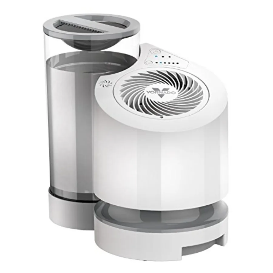 

EV100 Evaporative Whole Room Humidifier with SimpleTank Easy-Fill 1 Gallon Ccity 2 Speeds Electronic Humidistat Antimicrobial T