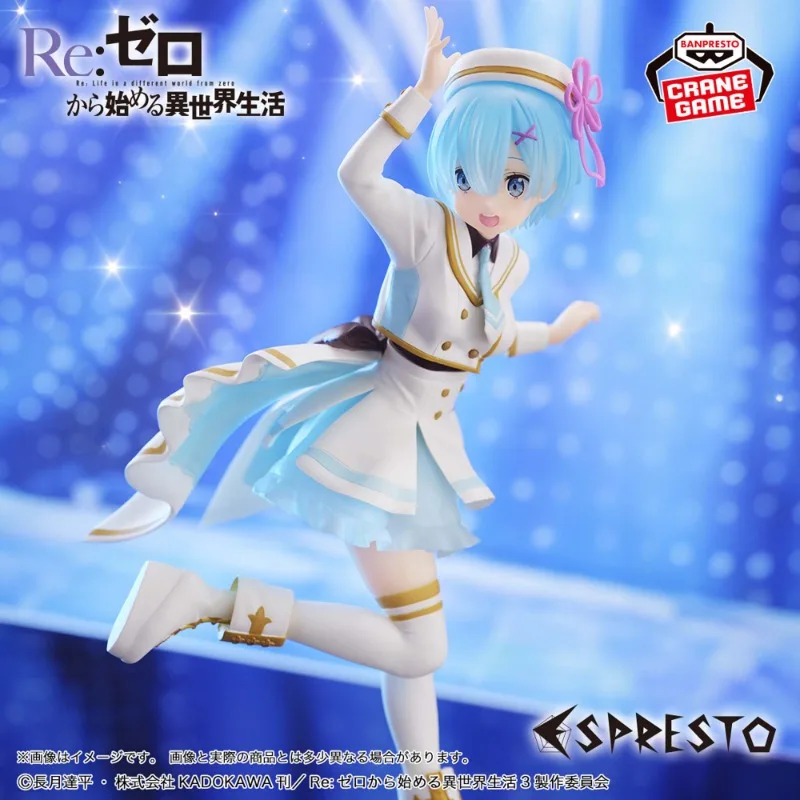 In Stock Bandai Banpresto Anime ESPRESTO Re: ZERO - Starting Life in Another World Rem Ram Action Figure Model Collectible Toys