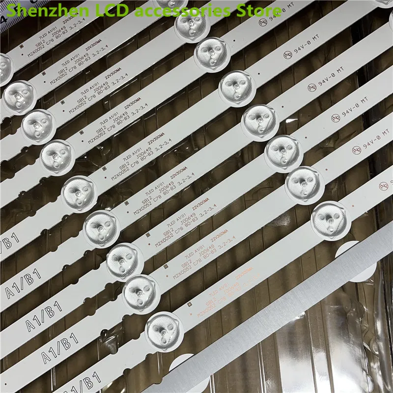 100% NIEUWE 630mm LED Backlight Strip voor LG 32LN541V 32LN540V 32LN541U 6916L-1437A 6916L-1438A 6916L-1204A 6916L-1426A 7LED 3 V