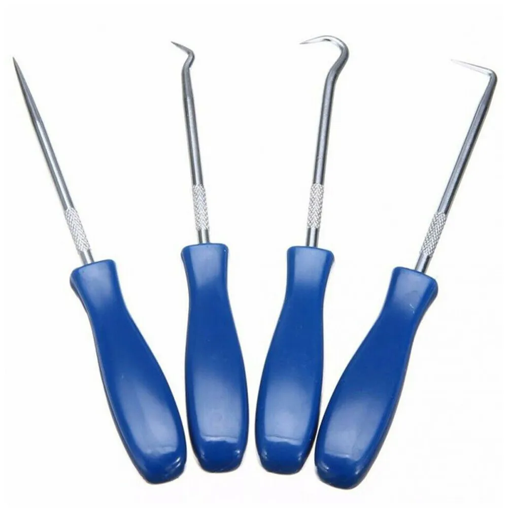 1 stück Stahl Auto Pick Und Haken Werkzeug O Ring Öl Dichtung Dichtung Puller Remover Handwerk Hand Werkzeug Mit Kunststoff griff 45 ° /90 ° /135 ° /Gerade