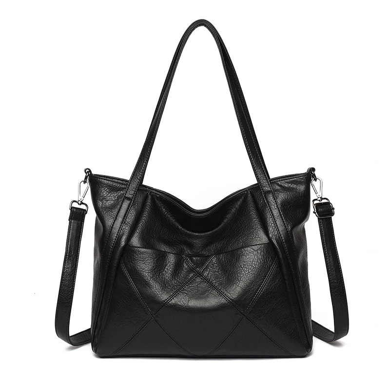 

Vintage Design Large Capacity Soft Pu Leather Tote Bag Retro Women's Shoulder Bag Office Lady Work Handbag Sac Bolsa Feminina