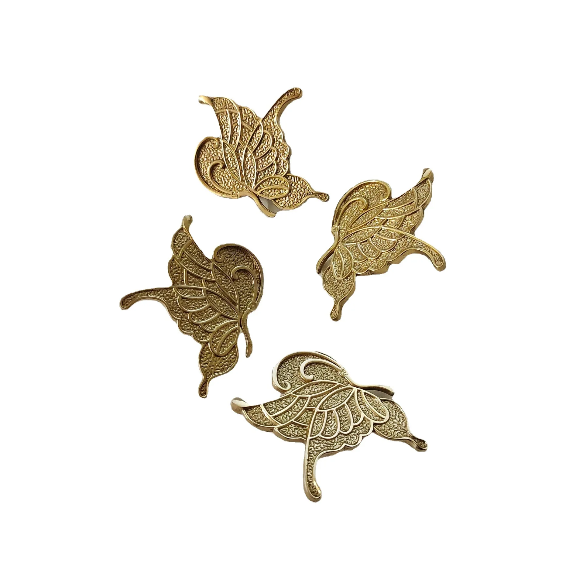 Bronze butterfly-shaped drawer cabinet door handle Creative shape household handle - Golden cabinet and wardrobe handles