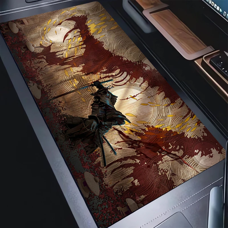 

Mouse Pad Computer Gaming Accessories Keyboard Pad Laptop Japan Samurai Gamer Desk Mat Office PC Cool Design Mousepad Rug Carpet