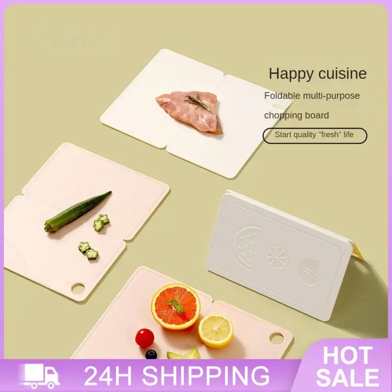 Double Sided Anti Slip Cutting Board Kitchen Foldable Fruit Cutting Board Repeatedly Folding Cutting Board Folding Chopboard