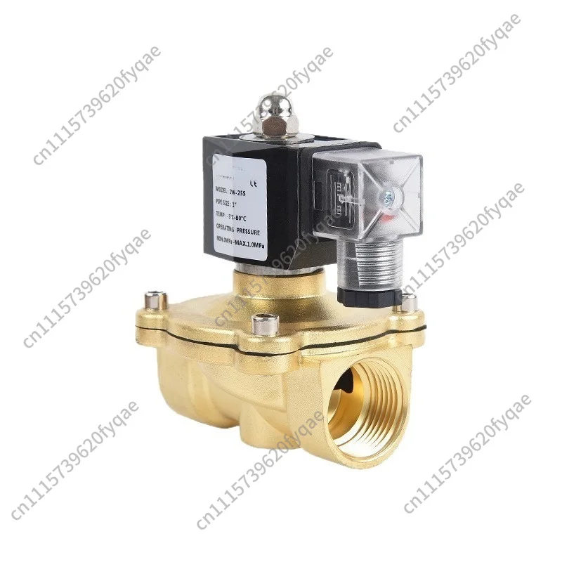 Plastic-Sealed Diamond Coil Solenoid Valve, 2W Series Brass Normally Closed Water Gas Valve
