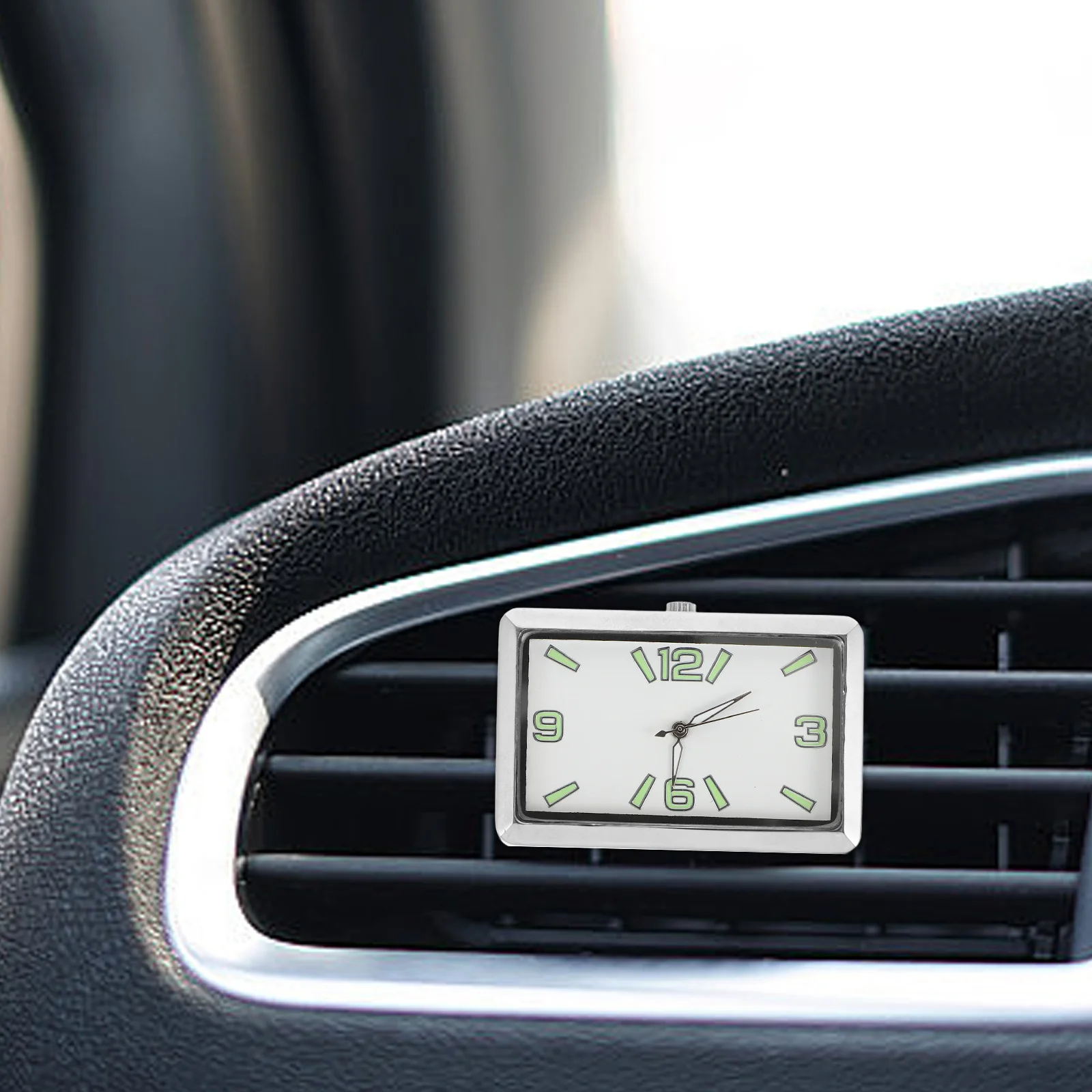 

Car Luminous Night Glow Tiny Clock Dashboard Auto Clocks Mini Quartz Stick On For Dash Vehicle Tools Accessories