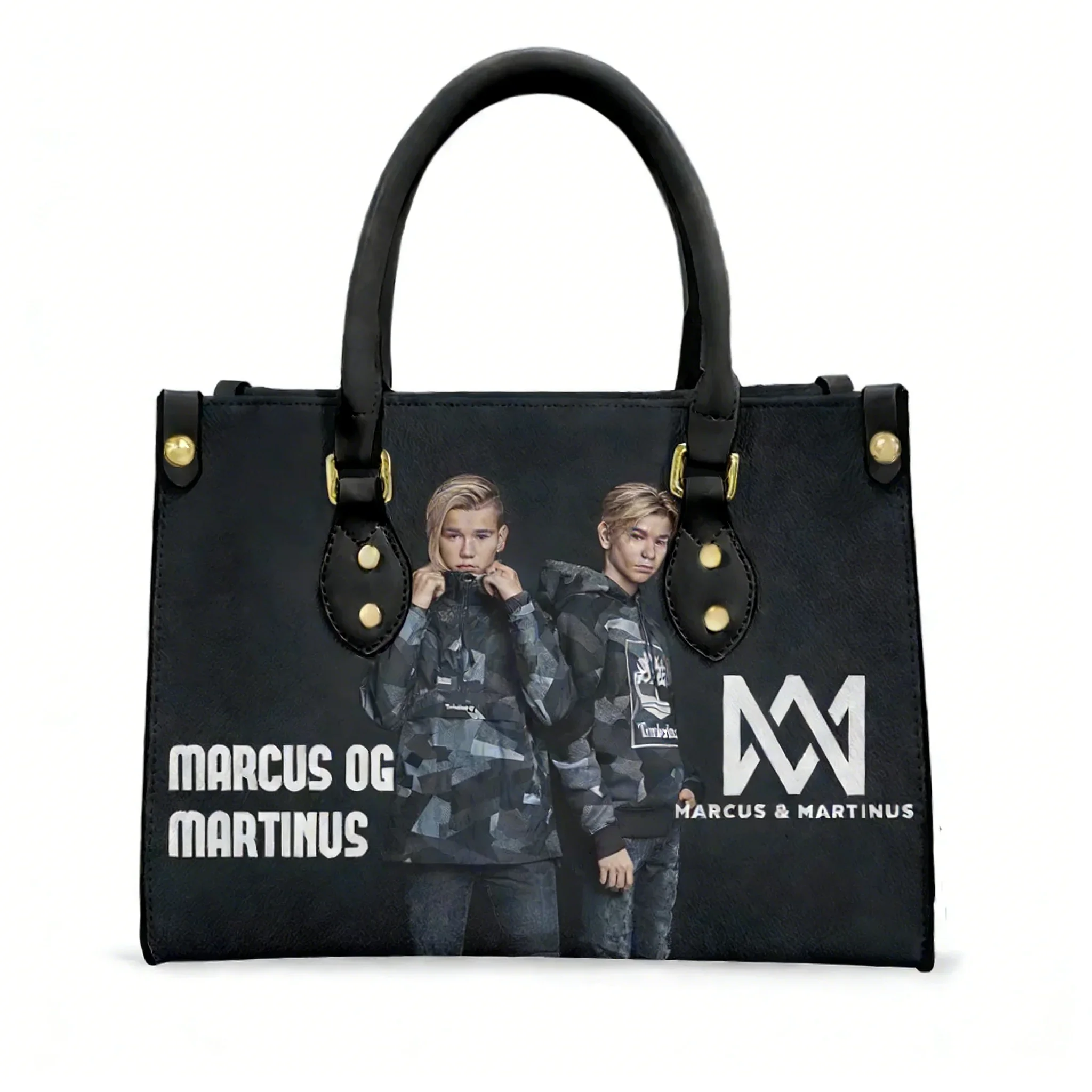 

Сумка-тоут Marcus And Martinus, сумка для танцев и выступлений, для женщин и мужчин, с персонализированным текстом и изображением, из искусственной кожи, деловая сумка для покупок, подарочная сумка