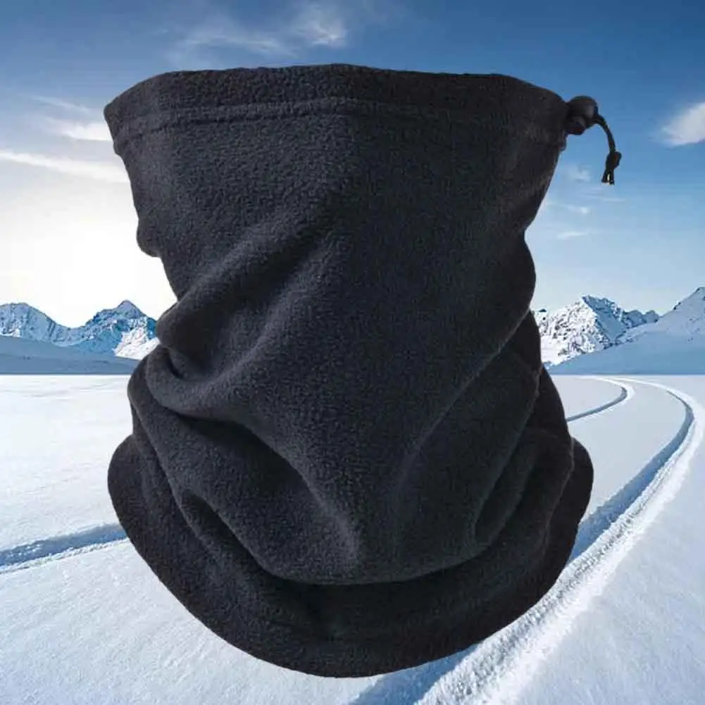 Winter Warme Sjaal Dubbellaags Fleece Winddichte Ademende Neack Face Warmer Voor Outdoorskaten Wandelen E9k3