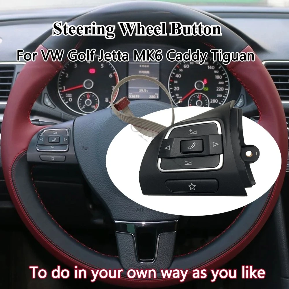 

Светодиодный навигационный руль, кнопка управления громкостью, аудиопереключатель для VW Golf Jetta MK6 Caddy Touran Amarok 2013, интерьер