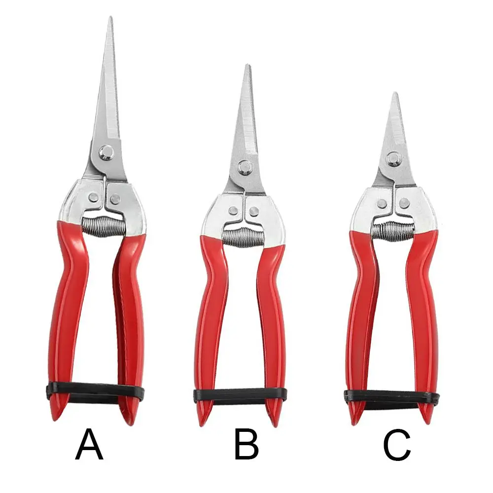 Anti-slip Orchard Garden Leaf Trimmer Garden Scissors Pruning Shear Micro-Tip Snips Gardening Hand Pruner