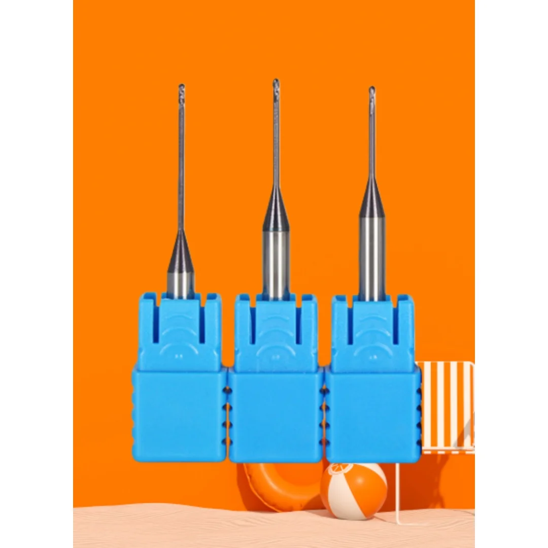 

5pcs/lot HRC55 D4mm D6mm 2 Flutes Carbide Long Neck Ball Nose End Mills Milling Tools CNC Router Bits