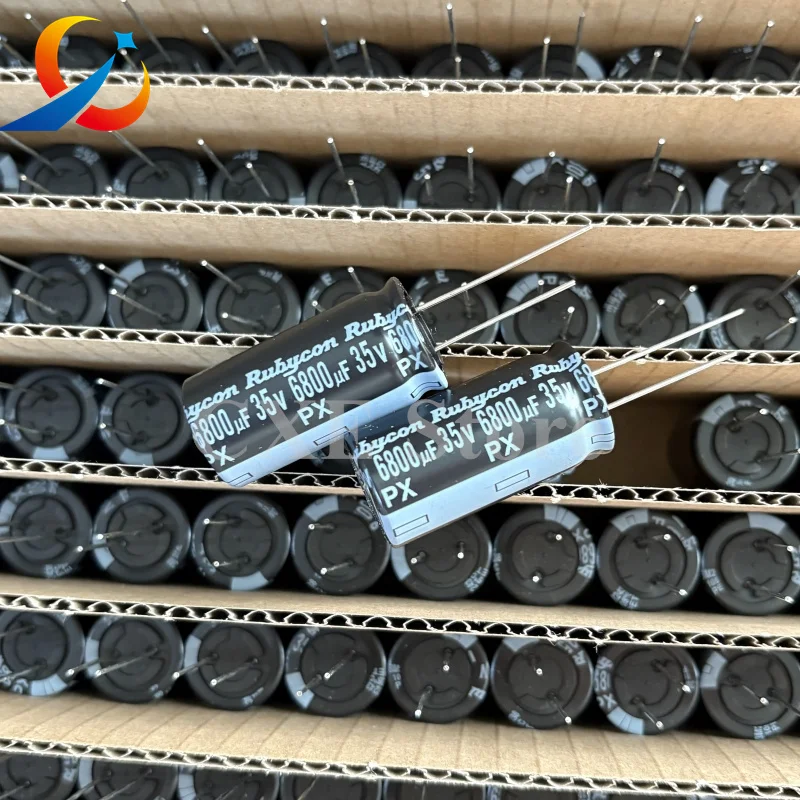 

5 шт. PX 35V6800UF объем 18X35,5 мм электролитические конденсаторы Rubycon 35PX6800MEFC18X35.5 6800 мкФ 35 В новый