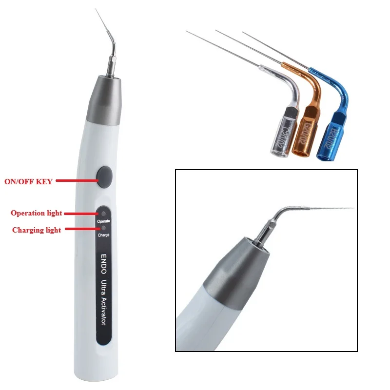 

Portable Cordless LED Oral Cleaning Activation Device with Matching Accessories for Daily Oral Care