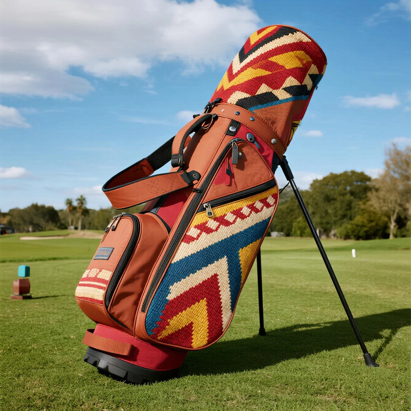 

High Quality Wholesale Golf Staff Bags Lightweight Leather Materials Custom Direct OEM Manufacturer for Sports Use