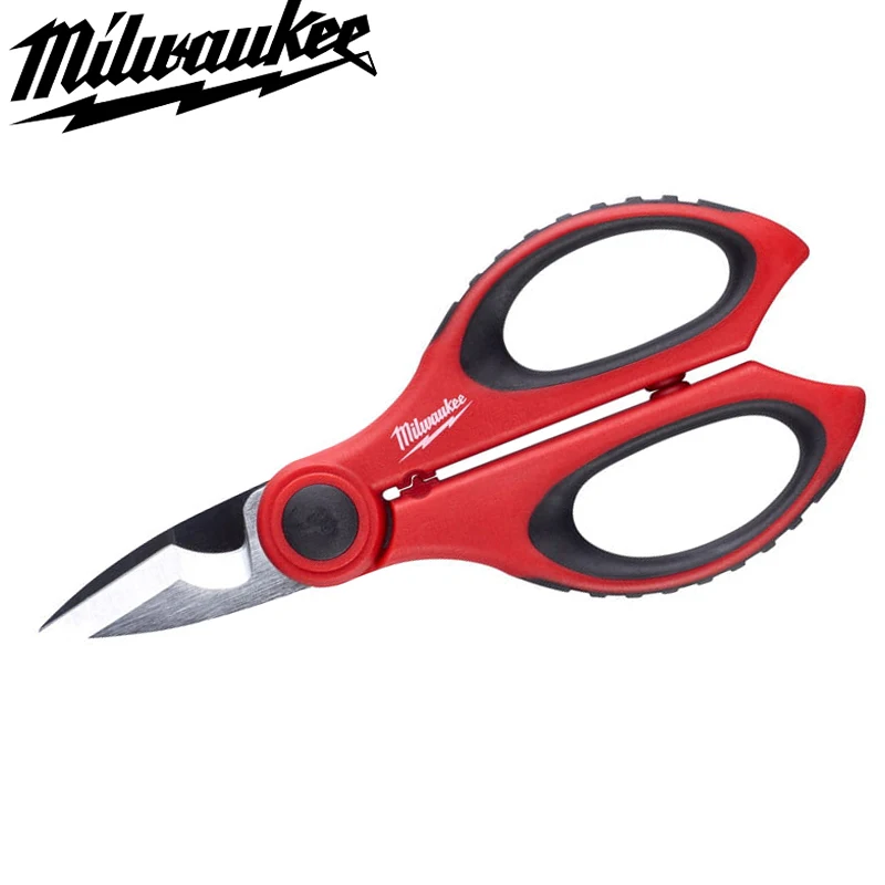 Milwaukee 4932478620 Electricians Scissors Sharp Easy  Stripping Comfort Handle Adjustable Screws Cutting Tools