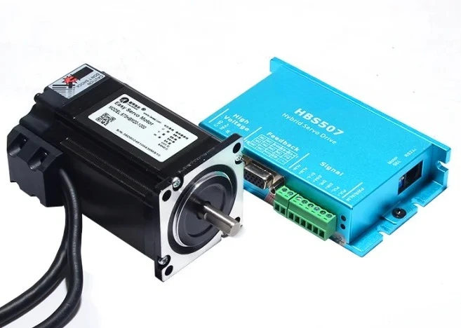

1Set Professional 300W Closed Loop 3-Phase Hybrid Servo Drive Kit Drive + HBSS507 Drive +573HBM20 Motor