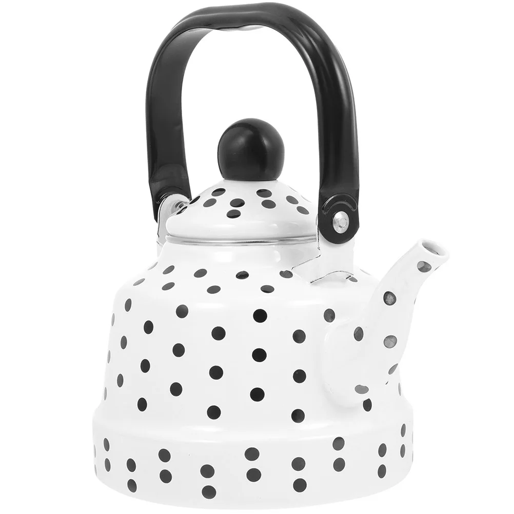 

Retro Enamel Enamel Water Pot Stovetop Water Boiling Kettle Vintage Tea Kettle Household Portable Kitchen Christmas