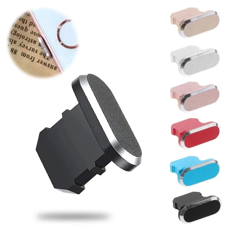 معدن مكافحة الغبار التوصيل آيفون 14 ، 13 ، 12 ، 11 برو ماكس ، XS ، 8 Plus ، باد ، AirPods سلسلة ، البرق ميناء غطاء ، قفص الاتهام سدادة ، 2 قطعة #1