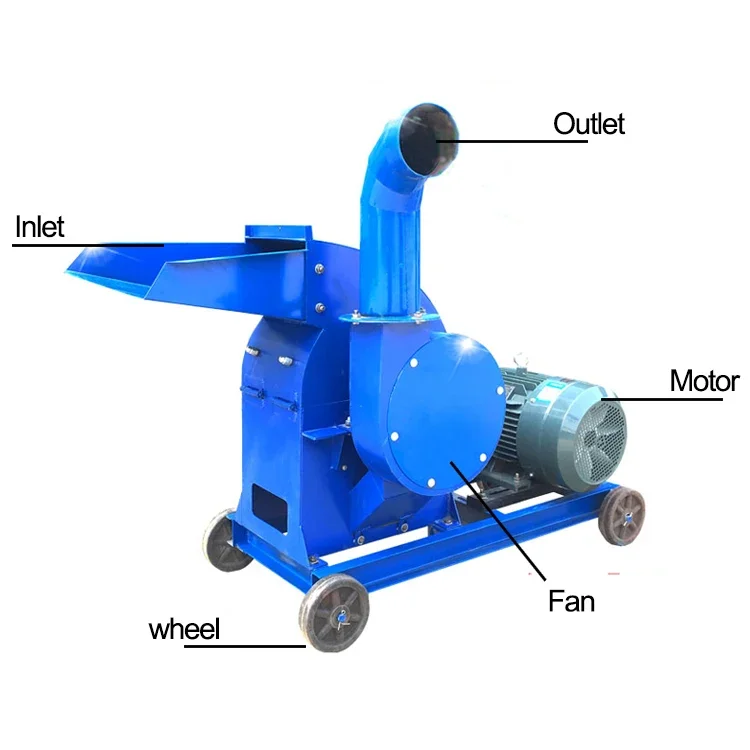 

Grass Cutter Corn Stalk Grinder Wheat Farm Straw Crusher Machines for Feed