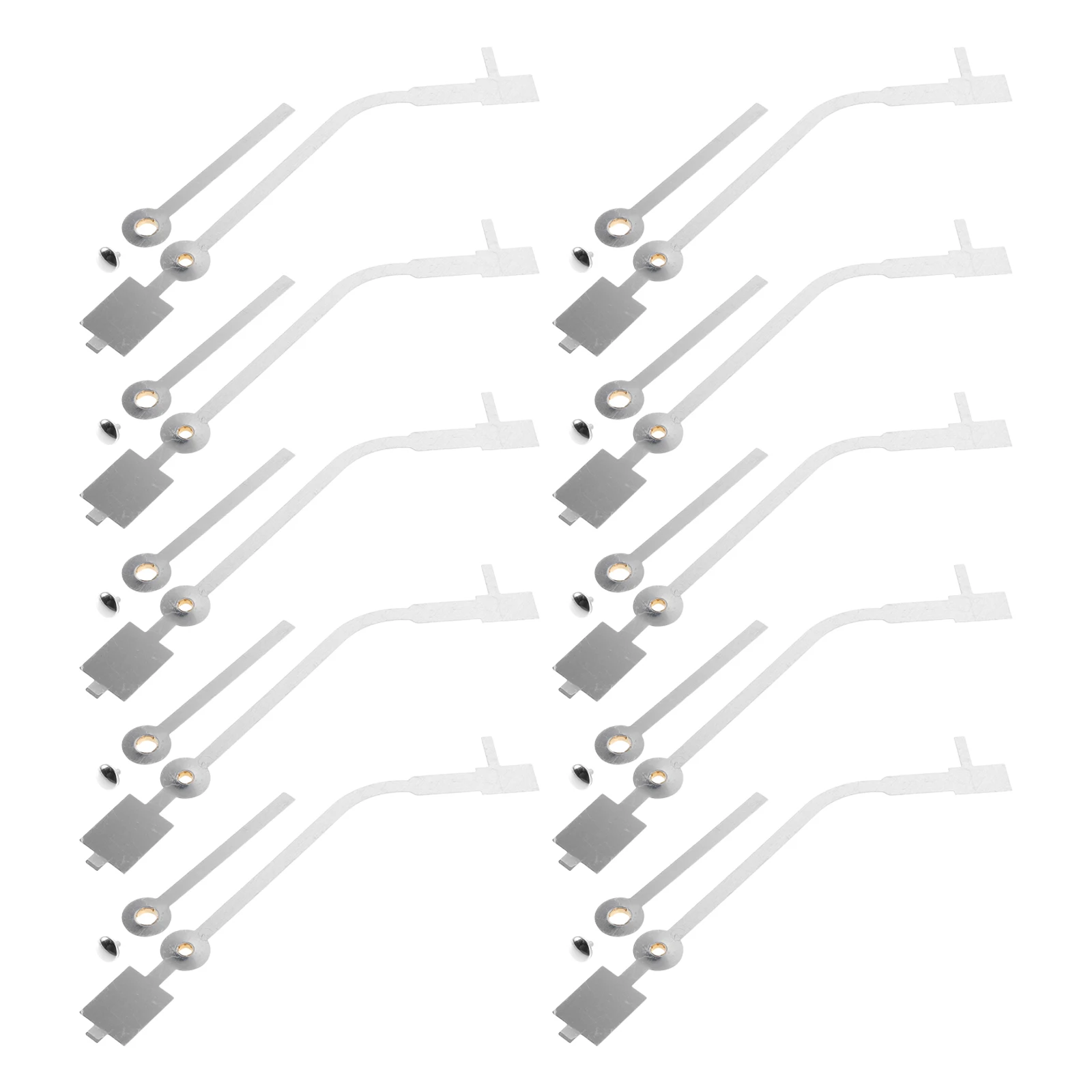 

10 Sets Wall Clock Hands Replacement Parts Vinyl Record Clock Pointer Kit Repair Decorative Hand Only Hardware for Bedroom